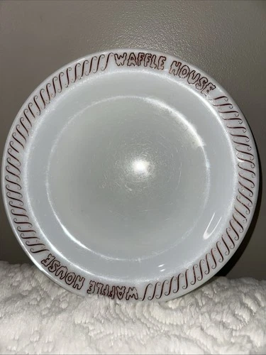 9" FIRE KING 350~WAFFLE HOUSE PLATE~ANCHOR HOCKING 959~RESTAURANT WARE~VINTAGE