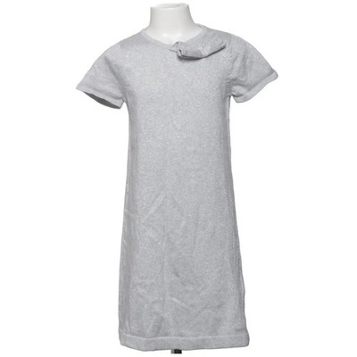 H&M, Kleid, Größe: 134, Grau, Baumwolle/Metallfaser/Polyester, Einfarbig #ZEZ