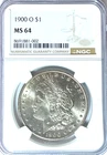 1900 O $1 Morgan Silver One Dollar MS64 New Orleans