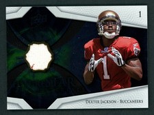Dexter Jackson 2008 Upper Deck Icons FUTURE STAR MATERIALS FSM15 Card RC Relic