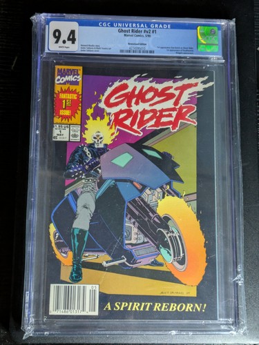 Ghost Rider 1 Newsstand  CGC 9.4 - Marvel Comics 