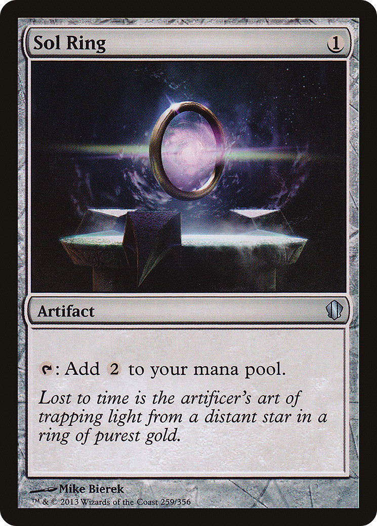 Sol Ring #259 (MP) Commander 2013 C13 Magic MTG