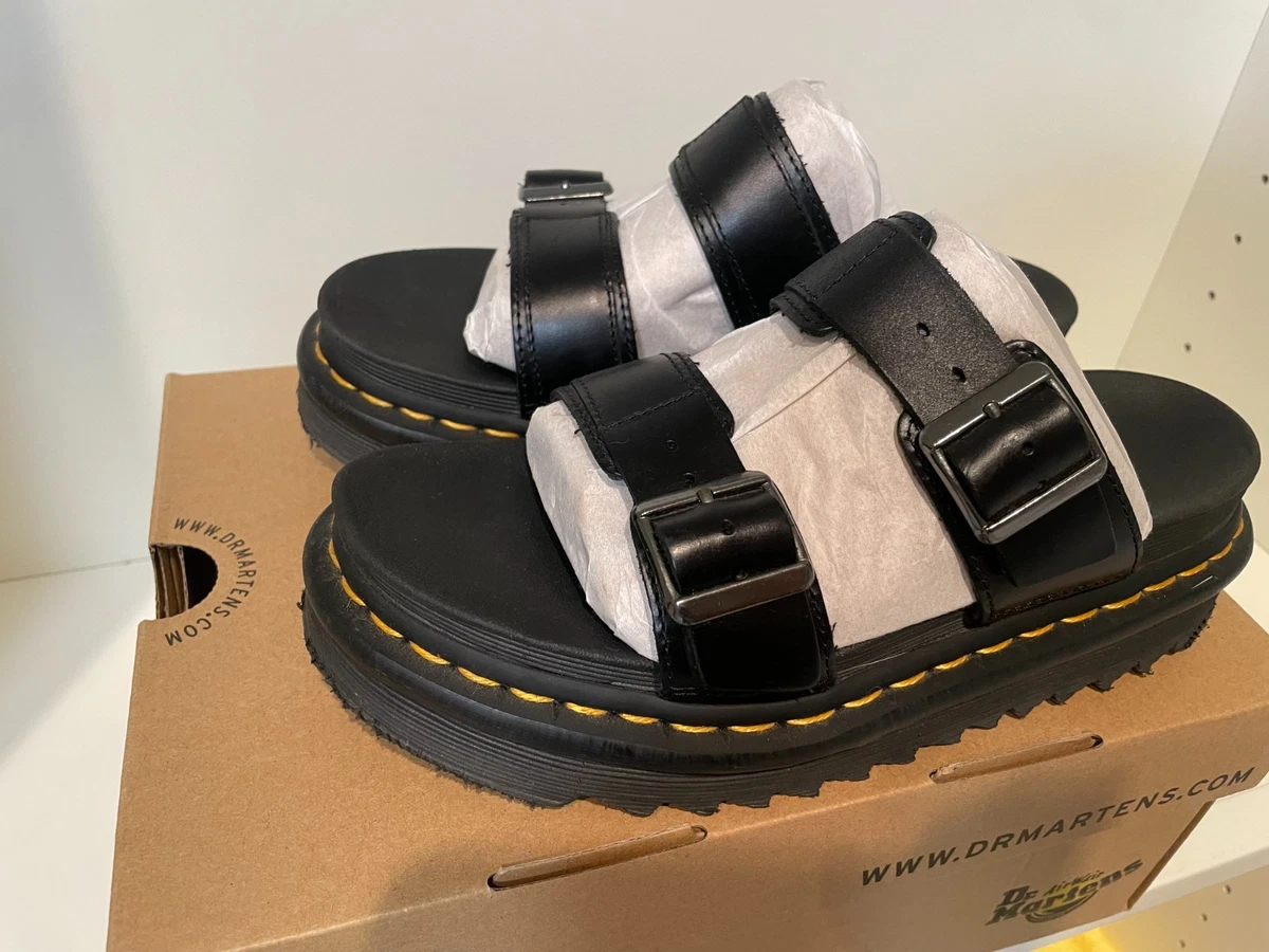 ?Dr Martins Air Wair Men’s Adjustable Sandals Black Suede Size 12 Comfort Slide Dr. Martens M Black Sandals for Men for sale | eBay main image 2