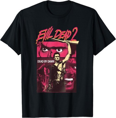 Evil Dead 2 Dead by Dawn Poster Collage Vintage Horror T-Shirt