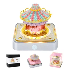 3D Art Calendar 2026, Time Piece Calendar Carousel Memo Pad Rip Away Paper Ca...