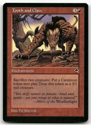 Tooth and Claw #210 (NM) Tempest TMP Magic MTG