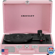 Crosley CR8005E-BH Cruiser Plus 3-Speed Bluetooth Suitcase Vinyl Record Player