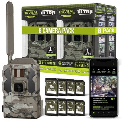 TACTACAM Reveal Ultra Cellular Trail Camera   4K Photo, 1080P Video, Live...