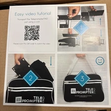 TELEPROMPTER PAD TeleprompterPAD iLight Pro 10'' - 100x100 New In Box