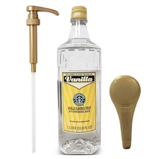 Starbucks Vanilla Flavored Syrup 1 Liter Bottle w/ Pump- EXP 07/26
