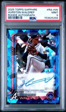 2025 Topps Chrome Sapphire Edition Rookie  /199 Hurston Waldrep PSA 9 Auto RC