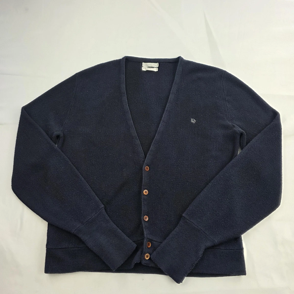 Christian Dior ヴィンテージ カーディガン ネイビー M Dior Blue Sweaters for Men for sale | eBay
