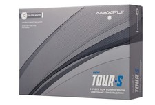 Maxfli 2023 Tour S Golf Balls-12 Pack White, Center Gravity Balanced, Soft Cast