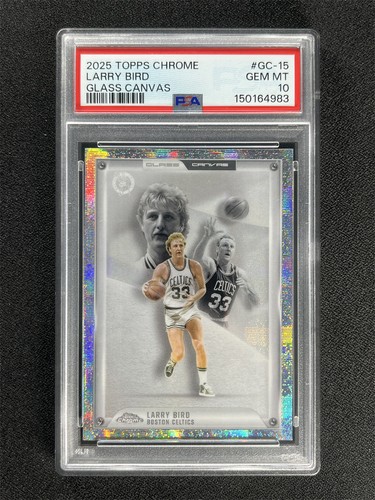 2025 Topps Chrome Larry Bird Base (PSA 10)