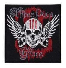 Three Days Grace Patch Skulls Groundswell Canadian Post Grunge Rock Band Logo