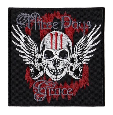 Three Days Grace Patch Skulls Groundswell Canadian Post Grunge Rock Band Logo