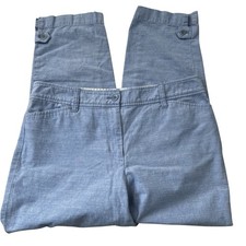 Talbots Perfect crop chambray chino pants Women's size 6