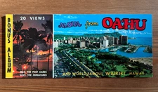 Vintage 1960s Oahu and Kauai Souvenir Postcard Booklets Set of 10 Postcards