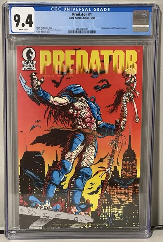 Predator #1 CGC 9.4 1st Printing White Pages