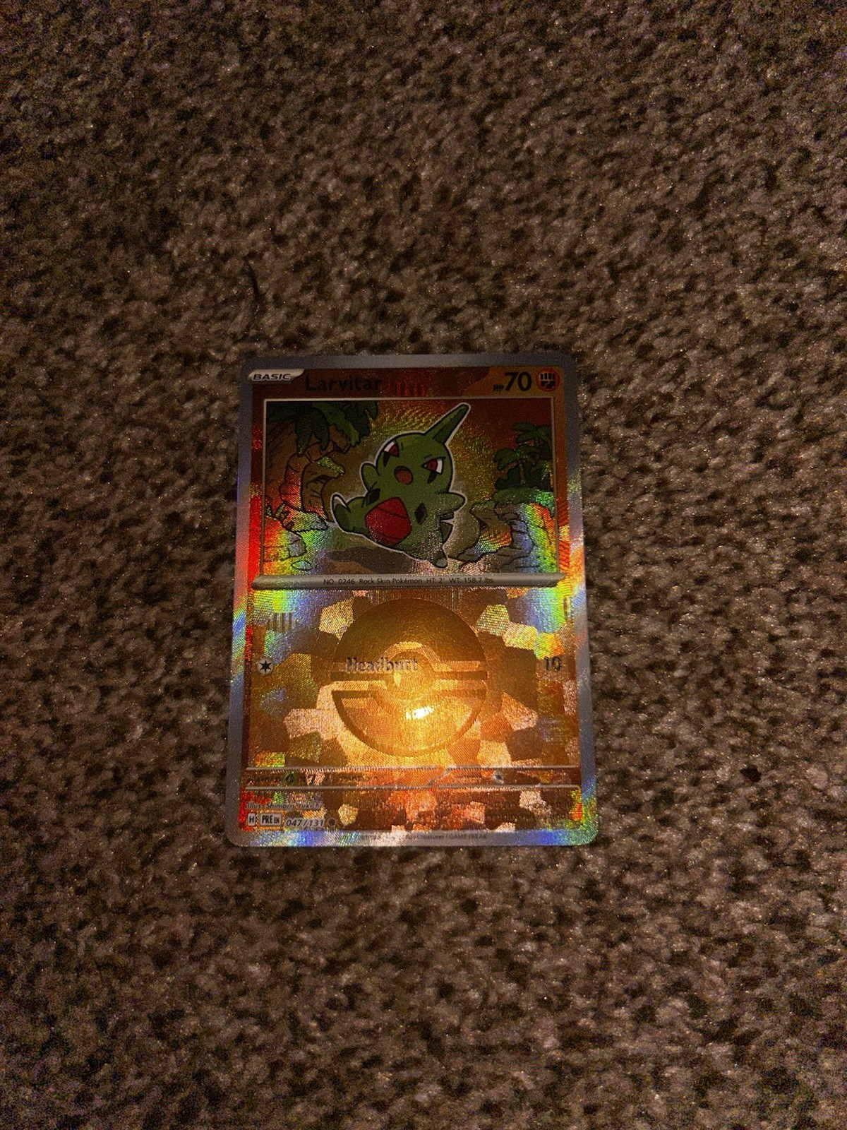 Larvitar Masterball #47/131 PSA 10 Prismatic Evolutions Pokemon 2025