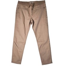Wonder Nation Kids Beige Jeggings XL 14-16 Plus Stretch Elastic Waist Drawstring