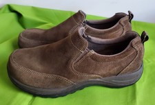 L.L. Bean Women's Brown Suede Slip-On Casual Shoes Round Toe Rubber Sole Size 8