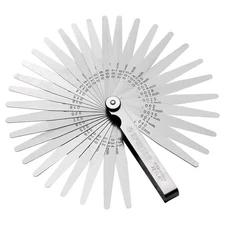 Spurtar Feeler Gauges 0.001-0.04" (0.03-1.00Mm) 32 Blades Tapered Feeler Gauge S