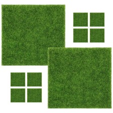 10 pezzi di erba artificiale, piastrelle di erba finta, muschio finto,
