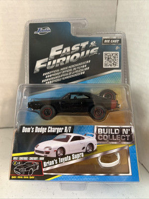 Jada Fast and Furious Dom's Dodge Charger R/T Build N' Collect Brian's Toyota Su