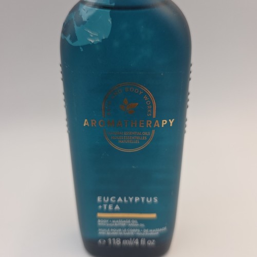 Aceite corporal y masaje Bath & Body Works aromaterapia "EUCALIPTO & TEA", 4 oz, *Nuevo* - Imagen 3 de 3