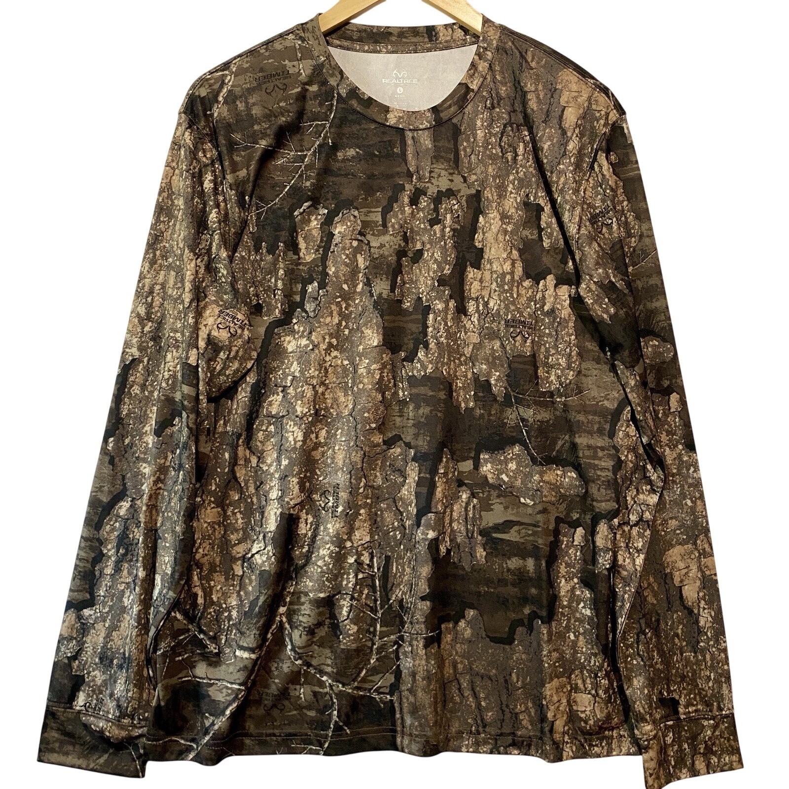 Real Tree Men's Long Sleeve Camouflage Shirt Size L