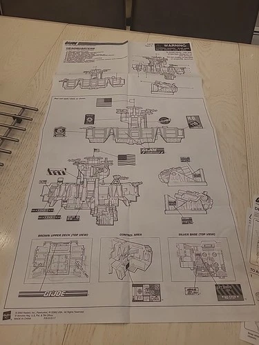 New Listing2002 Hasbro GIJOE HEADQUARYERS INSTRUCTIONS