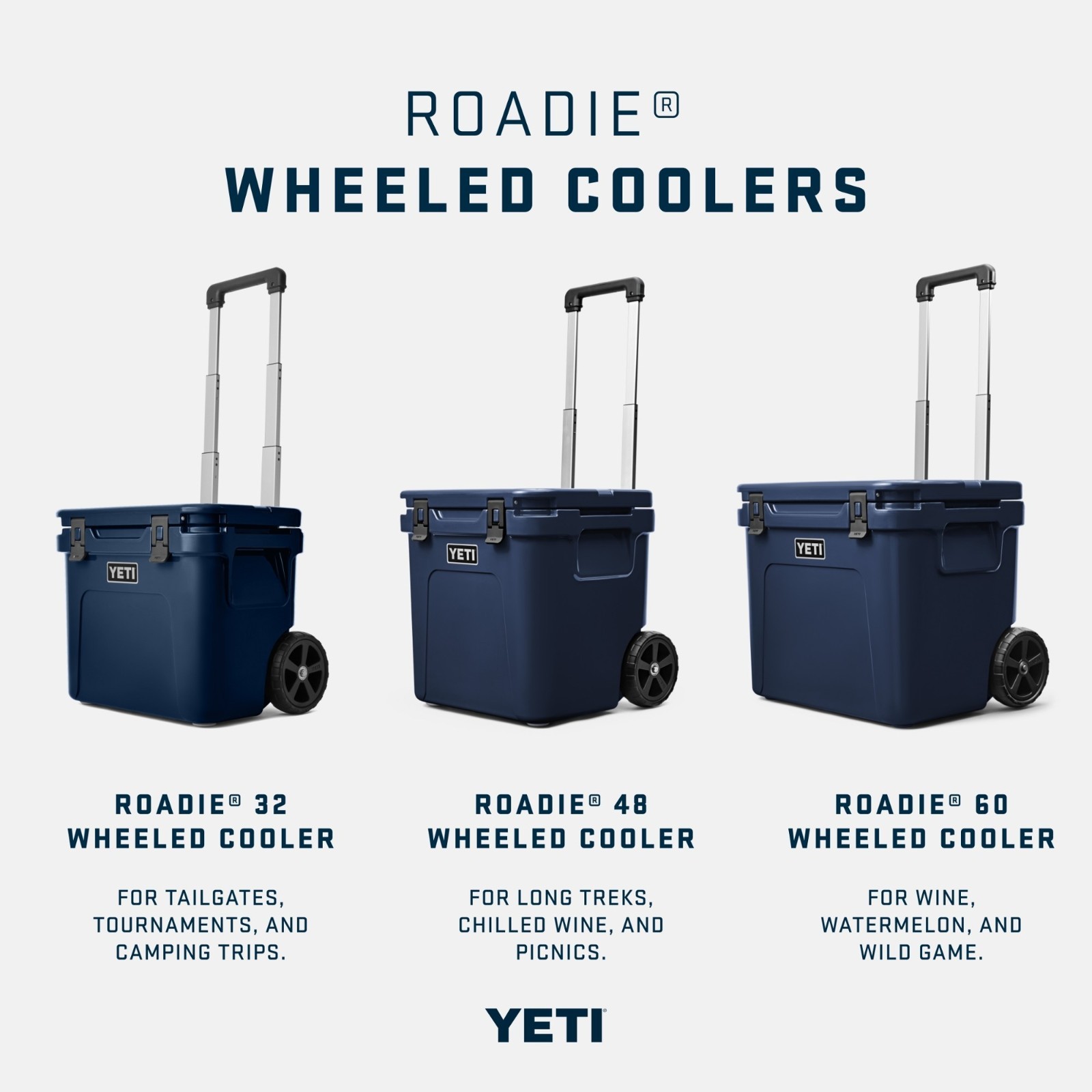 YETI Roadie 48 Wheeled Cooler, Ships Free from US