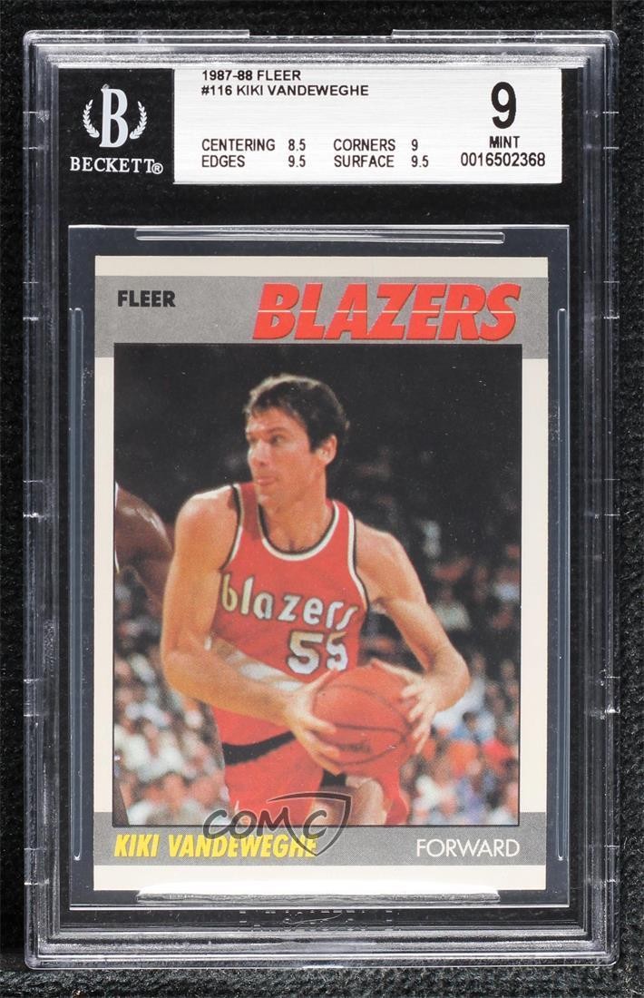 1987-88 Fleer Kiki Vandeweghe #116 BGS 9 MINT