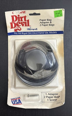 #ad Dirt Devil Paper Bag Adapter Kit Adapter amp; Two Bags amp; One Screw 3 503409 001 $28.99