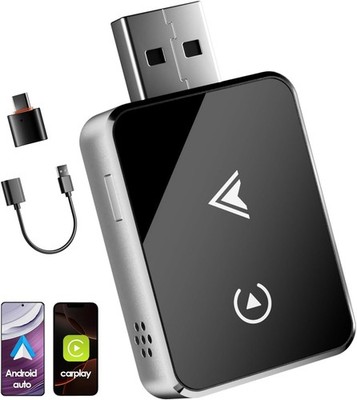 Wireless Adapter 2-in-1 for CarPlay/Android Car, PARPAT Conversion from Wired