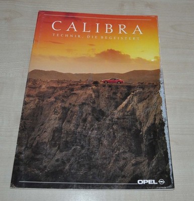 1990 Opel Calibra Brochure Prospekt DE