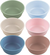 12 Oz. Toddler Bowls Set of 6 - Kids Deep-Walled, Durable  Reusable Snack and M