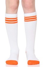 Baby Toddler Kids Knee High Stripe Tube Socks with Grips for Boys Girls