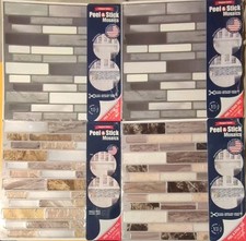 Peel Stick Mosaics Wall Tiles Black/White/Grey/Copper 1916416, 677547, 633482