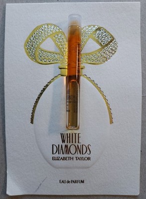 White DIAMONDS EDP SAMPLE VIAL ELIZABETH TAYLOR RARE HARD TO FIND...