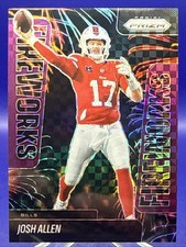 2025 Panini Prizm - Fireworks Josh Allen #23 Purple Power Prizm /49