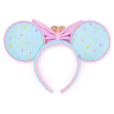 Disneyland 70th Anniversary Minnie Ears Headband Pink Bow  display picture 3