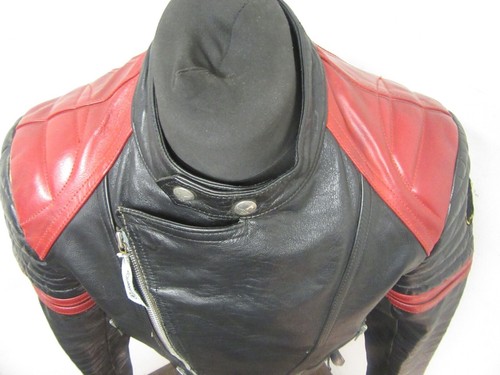VINTAGE 70'S MOTO-CUIR PARIS LEATHER MOTORCYCLE JACKET SIZE XS - Picture 2 of 19