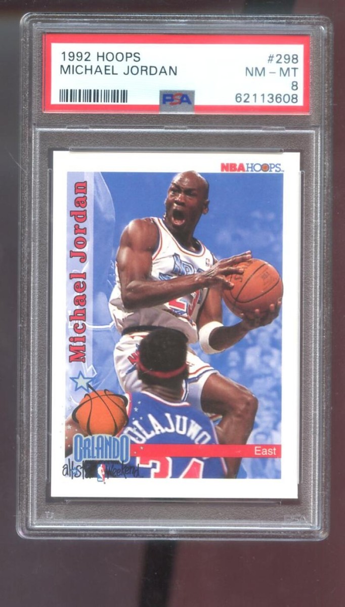 その他 NBA Michael Jordan l Universe PSA7.5 1992-93 Hoops #298 Michael Jordan All-Star PSA 8 Graded