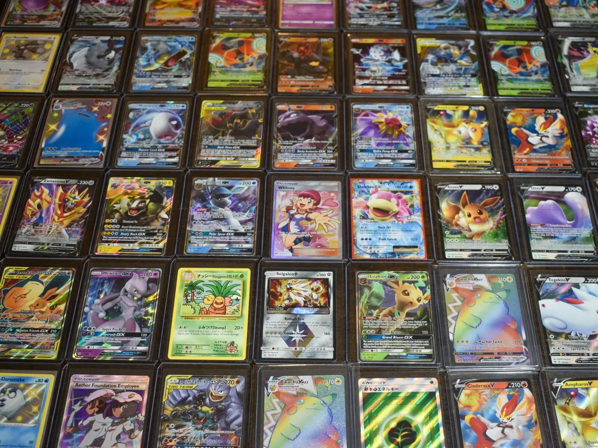 Pokemon Card Lot 100 OFFICIAL TCG Cards Ultra Rare Included - GX