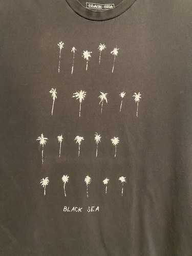 Black Sea T-Shirt Herren Large Schwarz Hergestellt in den USA - Bild 2 von 5