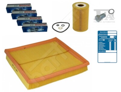 4 BOSCH Zündkerzen + Öl,Luftfilter für BMW 3er (E36) Z3 (E36)