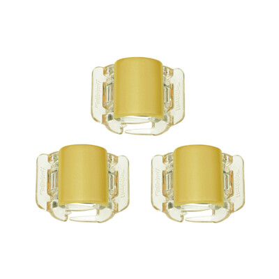 Linziclip Haarklammern Mini Matt Yellow 3er