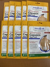 Pack Of 10 Capsaicin Heat Patch Targeted Warming By TheraCare Pain Relief